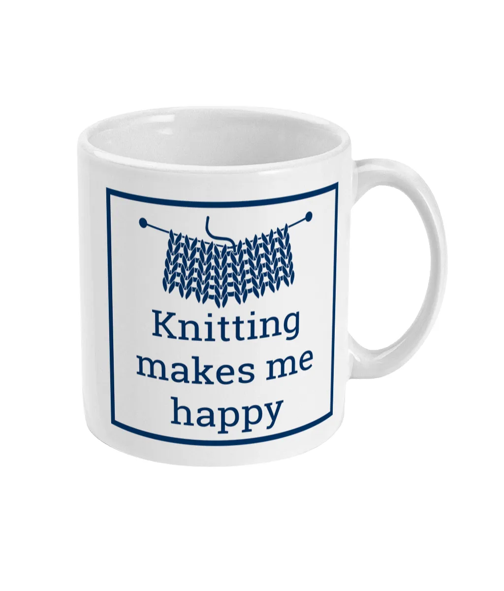 11oz Mug Knitting makes me happy