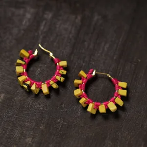 Ayat Handmade Thread & Stone Work Earrings 04