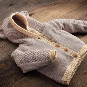 Baby Bear Cardigan Knit Kit