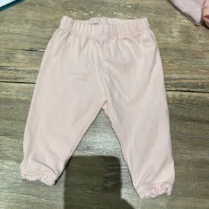 Baby Gap Pink Leggings Ankle Ruffle 0-3m