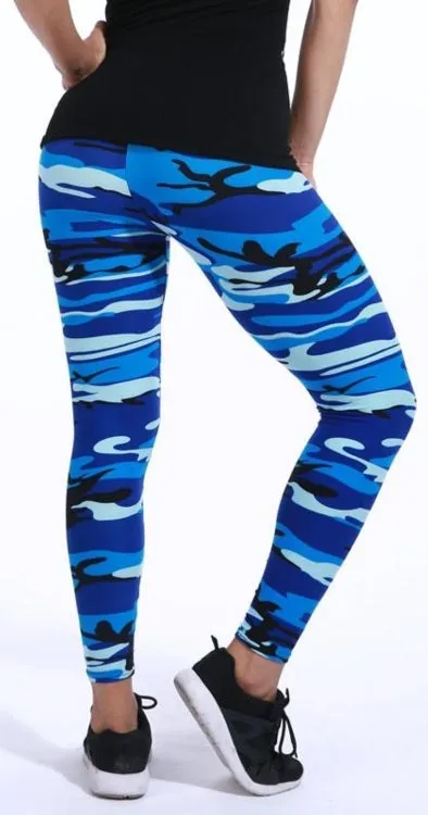 Camo Pattern Fitness/Athleisure Leggings