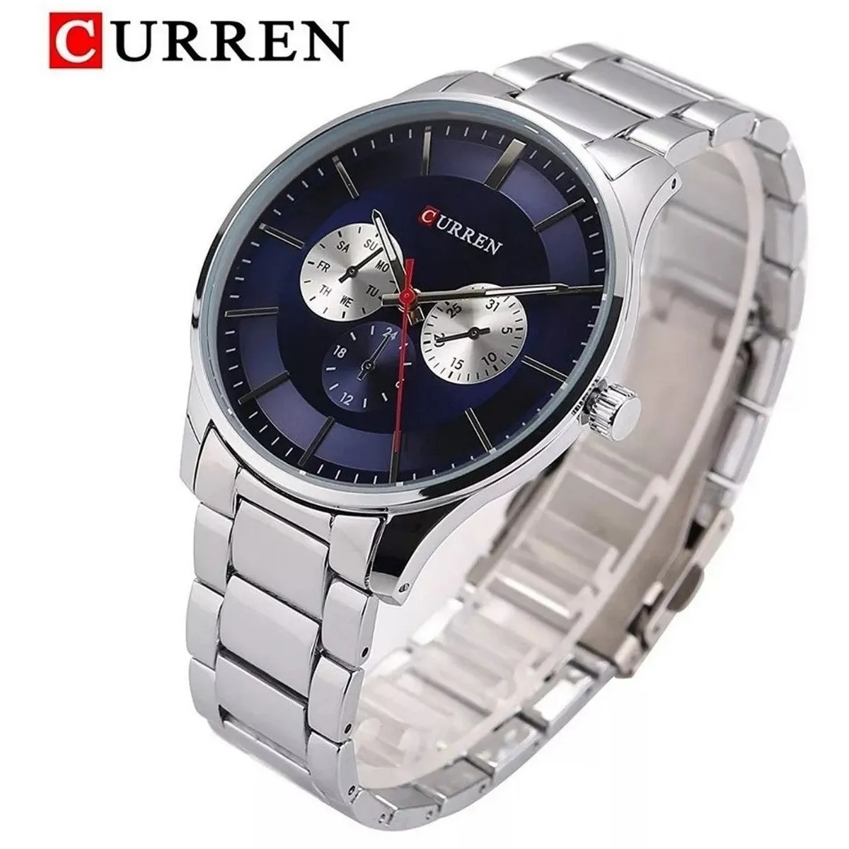 CURREN Original Brand Stainless Steel Band Wrist Watch For Men With Brand (Box & Bag)-8282