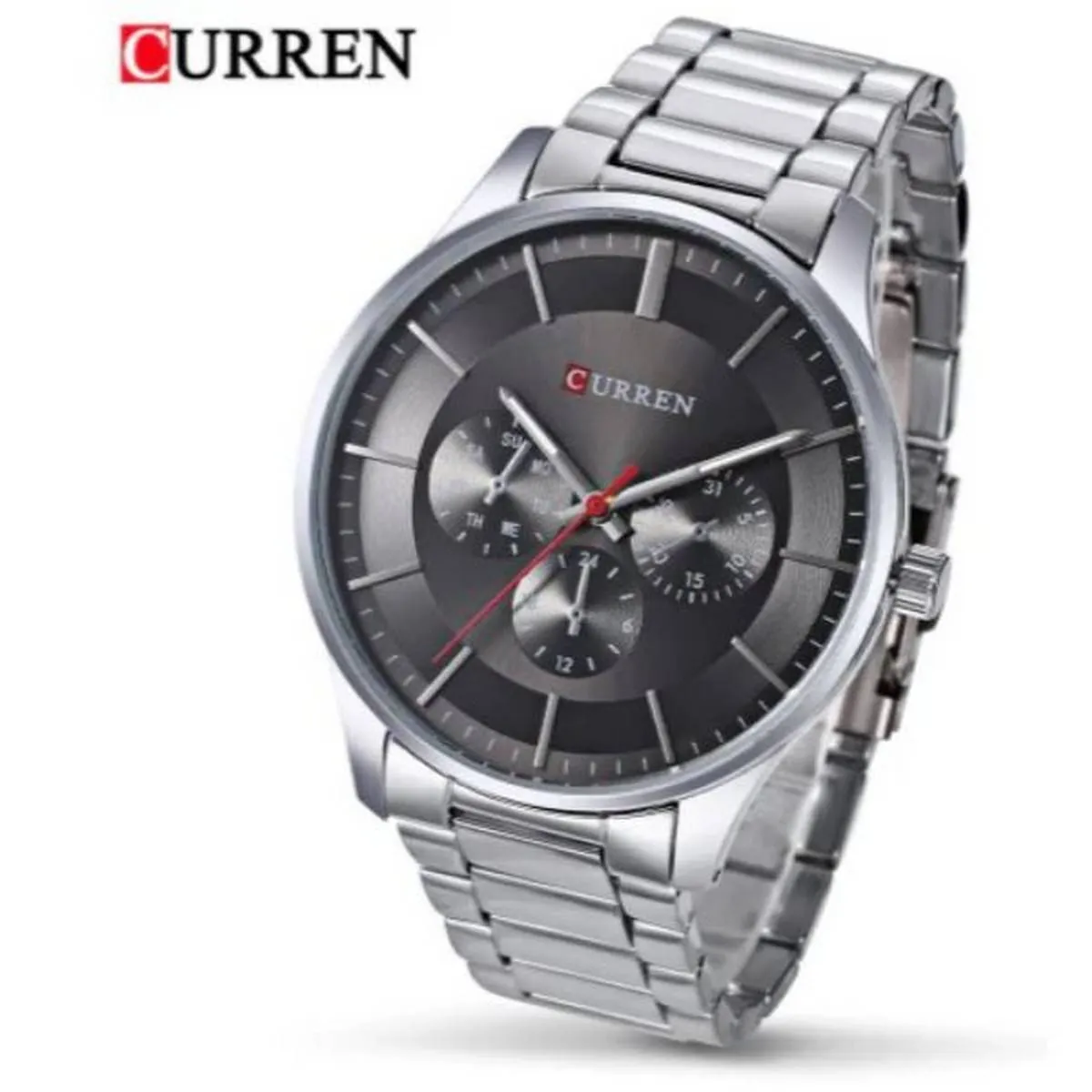 CURREN Original Brand Stainless Steel Band Wrist Watch For Men With Brand (Box & Bag)-8282