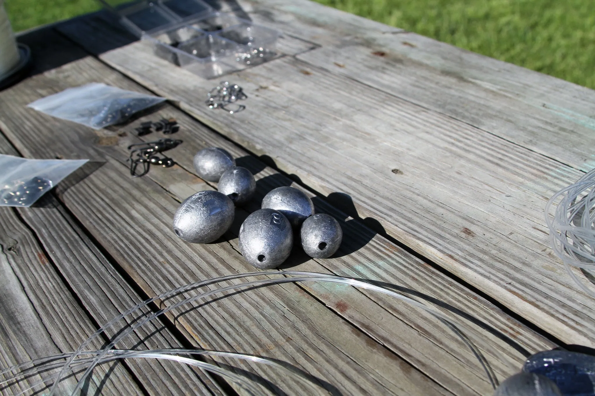 Egg Shape Decoy Weights (3/16" Hole)