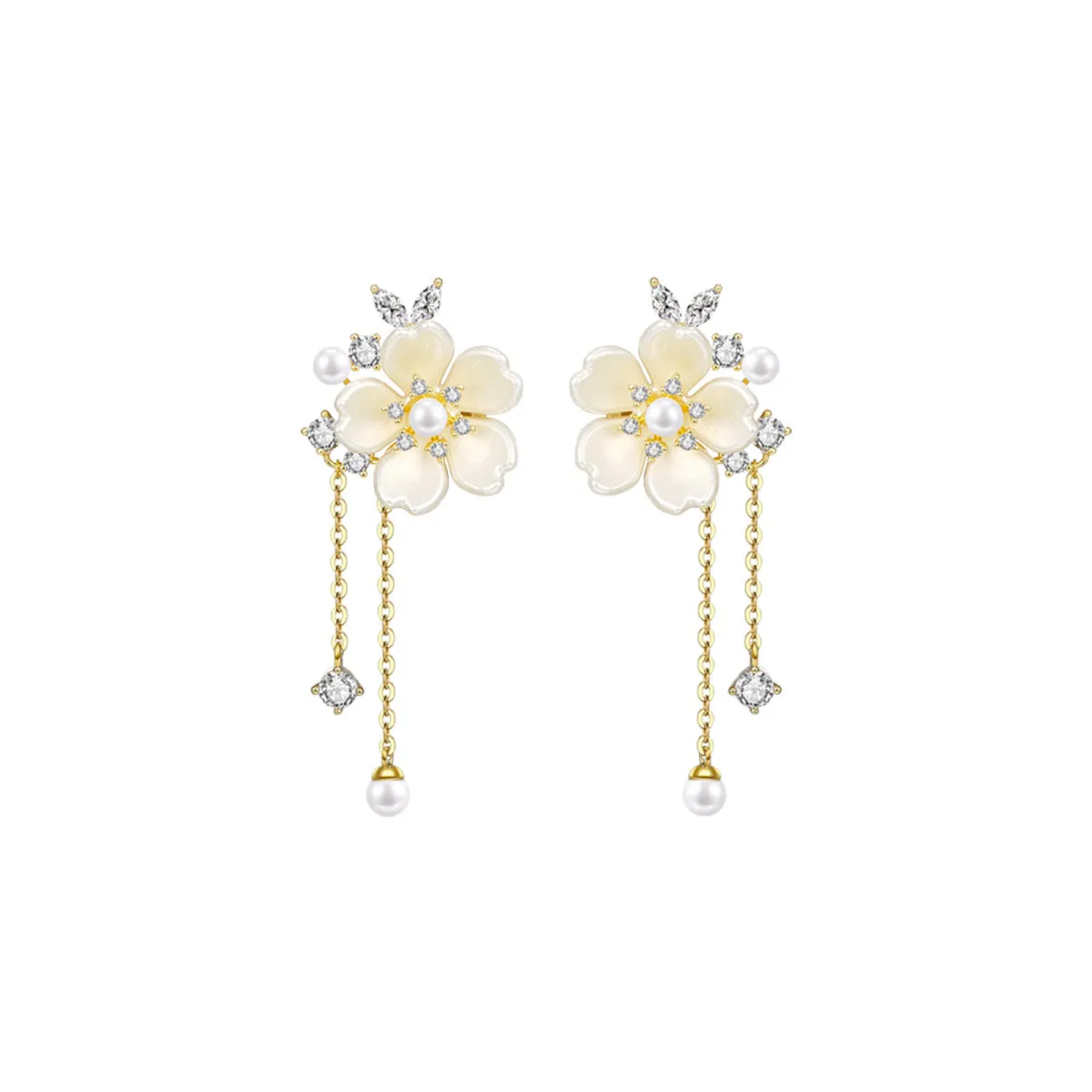 Exquisite Blossom Gold Earrings