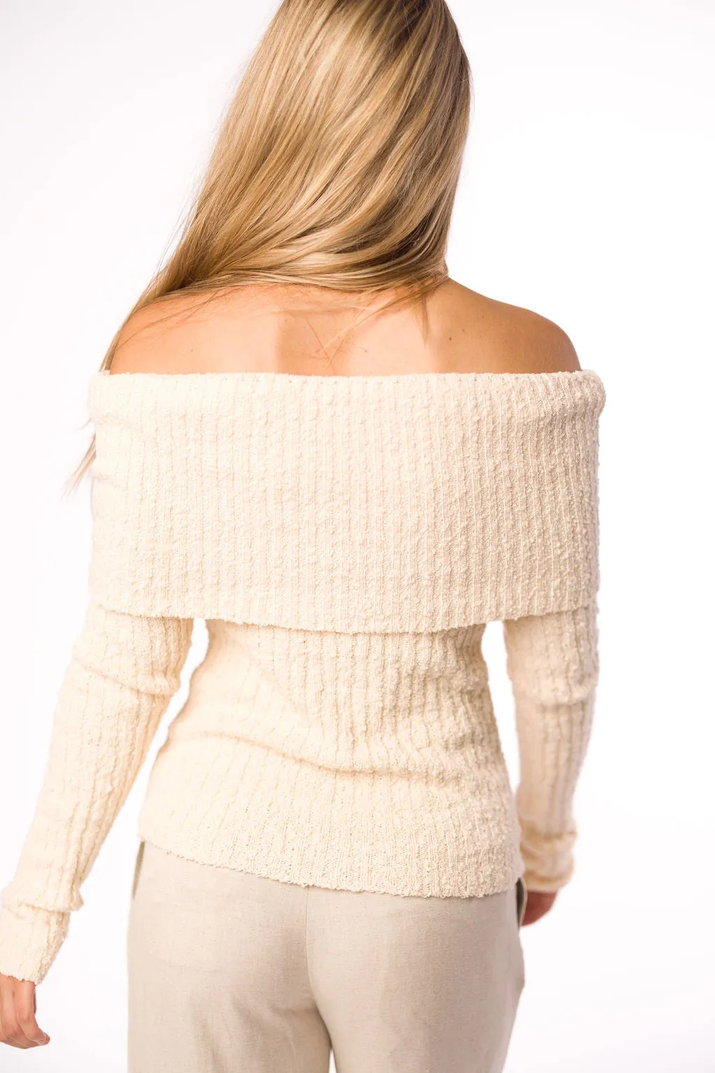 Kaelyn Knit Top in Ivory