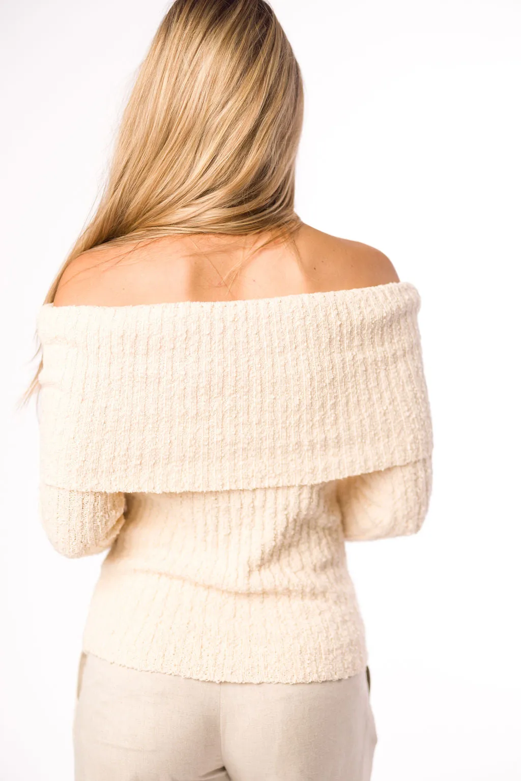 Kaelyn Knit Top in Ivory