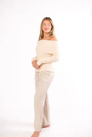 Kaelyn Knit Top in Ivory