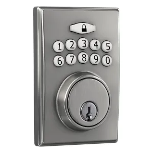 Keypad Electronic Deadbolt in Stainless Steel