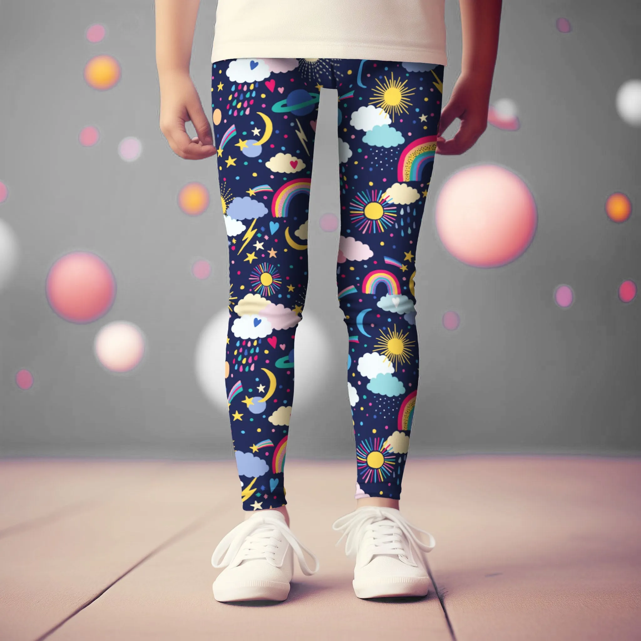 Kids Whimsy Weather Leggings