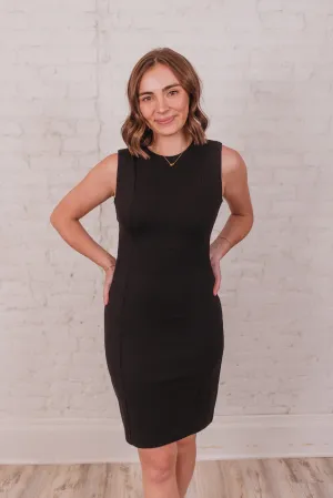 Liverpool Keeping It Classy Black Pencil Dress