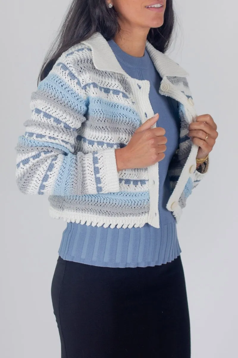 MELISSA CARDIGAN (BLUE)