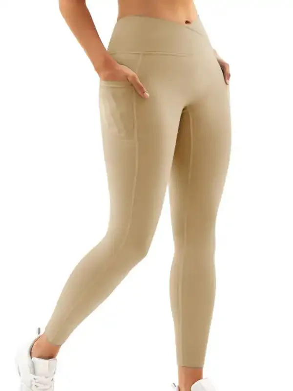 New Women’s High Waist Hip Pocket Yoga Pants