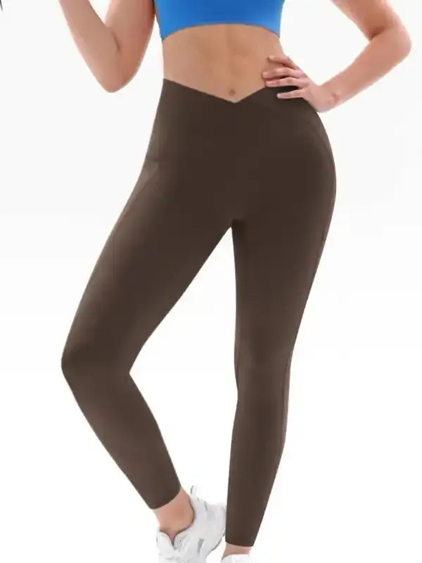 New Women’s High Waist Hip Pocket Yoga Pants