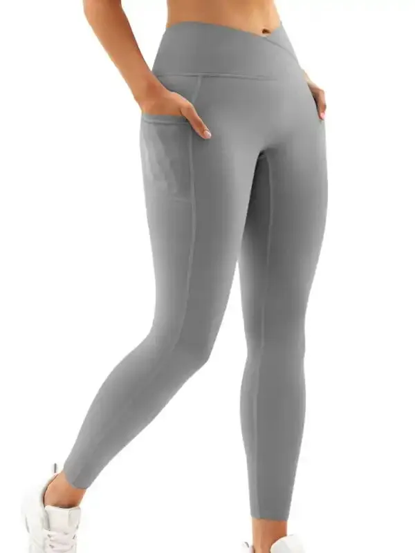 New Women’s High Waist Hip Pocket Yoga Pants