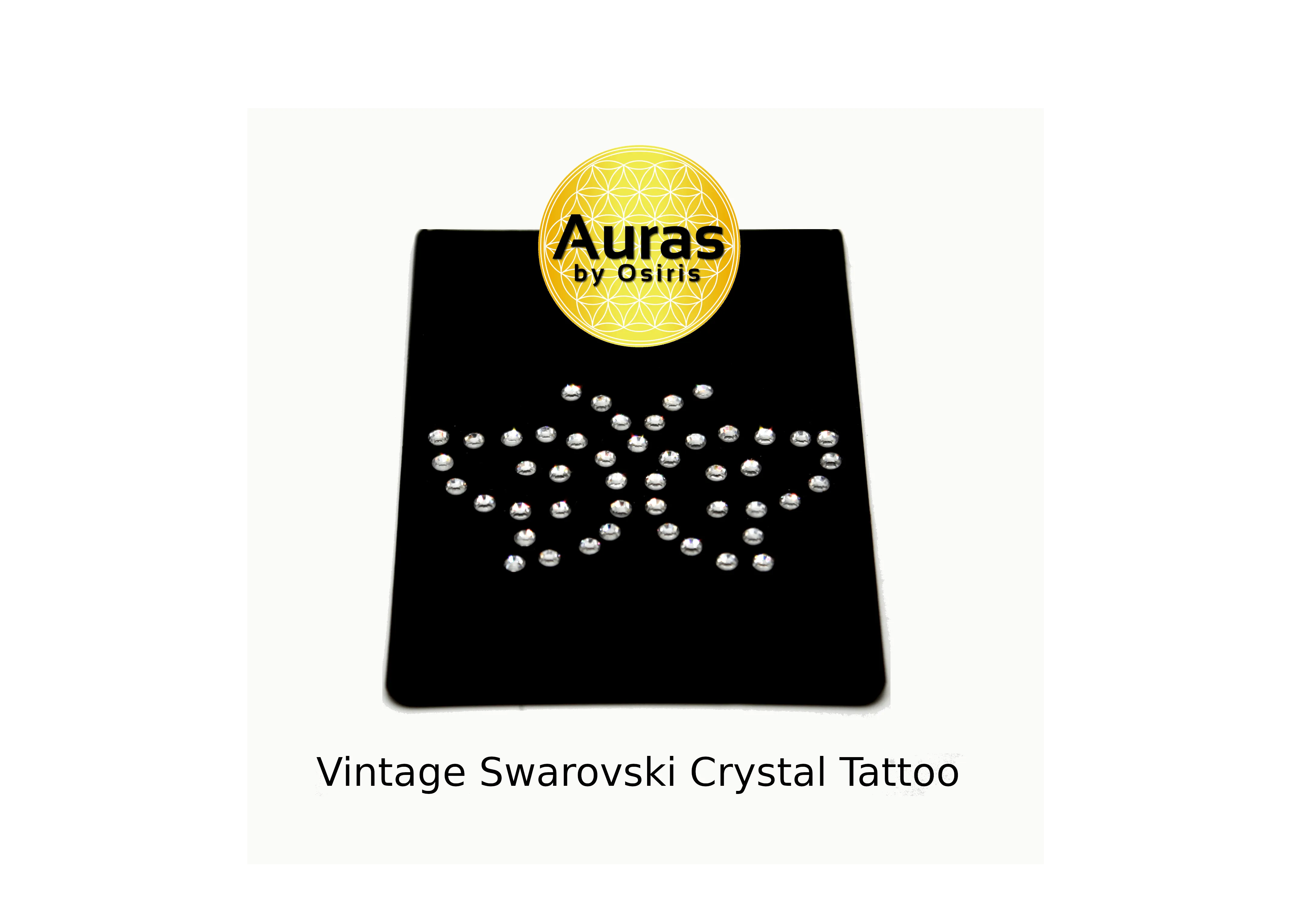 Radiant Relics: Vintage Swarovski 47-Crystal Butterfly Tattoos – Collector's Dream