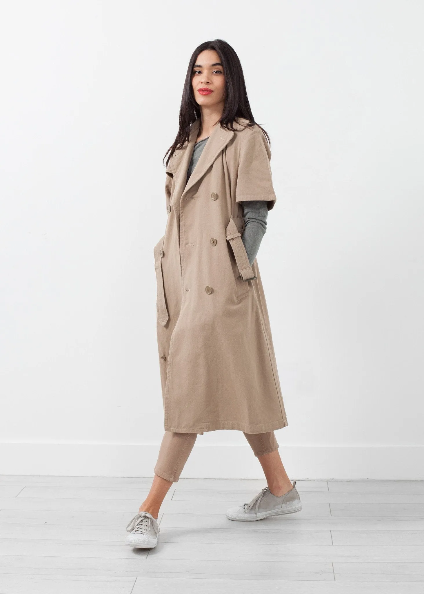 Rolled Sleeve Trenchcoat