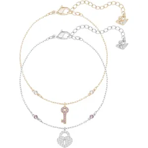 SWAROVSKI Crystal Wishes Lock and Key Bracelet Set #5272251