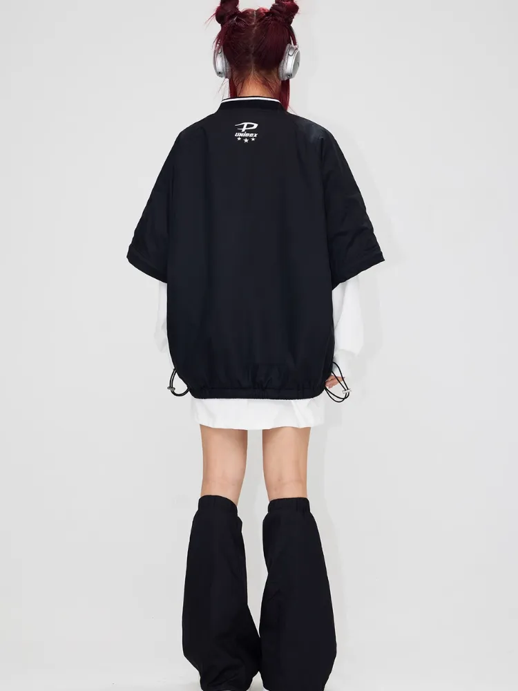 V-neck Detachable Long-sleeved Sports Pullover【s0000004181】