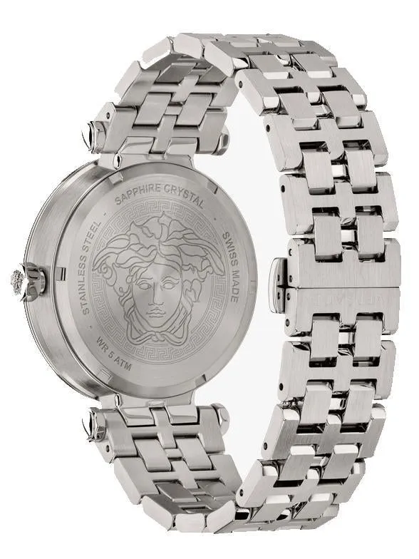 Versace Greca Chronograph - watch - Green / Silver - VEZ300421