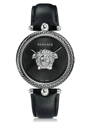 Versace PALAZZO EMPIRE 39mm Black Leather Womens Watch VCO060017