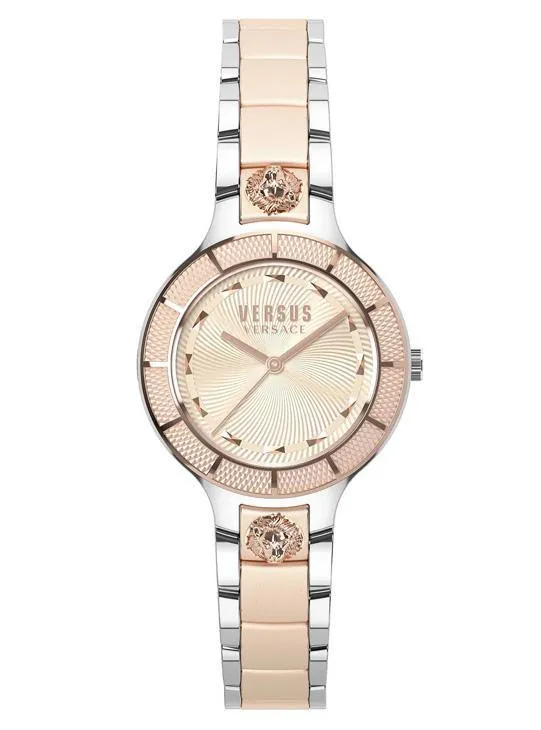 Versus Versace CLAREMONT Womens 32mm IP Rose Gold Watch VSP480718