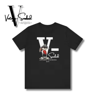 Vintage-Sealed "V-Sealed" Rabbit Shades On Apparel T-Shirts Short Sleeves| Brand New Men's Fashion